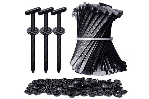 200Pcs Nylon Universal Cable Tie Buckle Zip Tie for Car Repair Wire Bundling