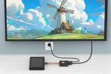 3-in-1 Portable TV Dock with 4K HDMI USB 3.0 100W Travel Adapter Dock for Nintendo Switch OLED TV Docking Station -Black&Red