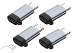 4Pcs Lightning to USB C Adapter Fast Charging and Data Transfer for iPhone 15 16 17