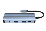 8-in-1 Docking Station Type-C to HDMI Multi-Display USB-C Hub PD 100W