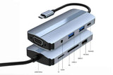 8-in-1 Docking Station Type-C to HDMI Multi-Display USB-C Hub PD 100W