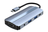8-in-1 Docking Station Type-C to HDMI Multi-Display USB-C Hub PD 100W