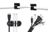 173Pcs Cable Management Organizer Kit Cable Sleeve Split with Self Adhesive Cable Clips Holder