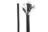 173Pcs Cable Management Organizer Kit Cable Sleeve Split with Self Adhesive Cable Clips Holder