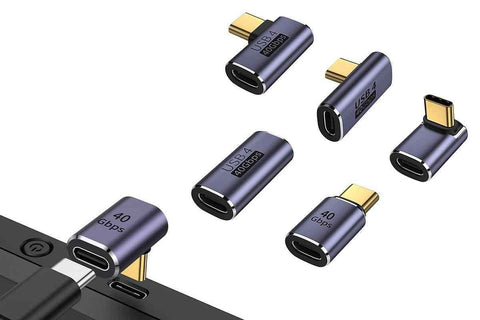 5 Pcs USB4.0 40Gbps Type C Male/Female to USB C Female Adapter Extender USB C Coupler 40Gbps Data Transfer