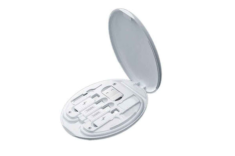 Mini USB Charging Cable Digital Gadgets Storage Box -White
