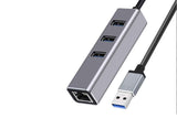 USB 3.0 to Gigabit Ethernet Adapter with 3-Port Hub
