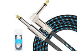 3m Electric Guitar Cord Cable 6.35mm Jacks For Amp Pedals Instrument