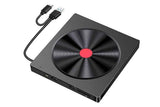 5 in 2 Computer External CD DVD Drive USB 3.0 Portable Optical Drive Burner for Windows Mac Linux