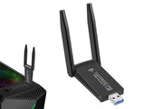 AC1300 USB 3.0 WiFi Wireless Adapter Dongle 5GHz Dual Band 11AC