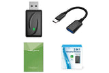Wireless Adapter Auto Connect USB Dongle Compatible with Wired Carplay Android 2 in 1 Carplay Android Auto Plug and Play