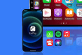 Wireless Adapter Auto Connect USB Dongle Compatible with Wired Carplay Android 2 in 1 Carplay Android Auto Plug and Play