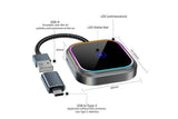 Wireless CarPlay Adapter for Car USB to Type-C Plug and Play Compatible with iPhone