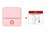 Thermal Mini Printer Mini Pocket Wireless Thermal Printer Bluetooth Photo Inkless Sticker Printer Compatible with iOS&Android - Pink