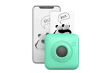 Mini Portable Label Printer Wireless Bluetooth Thermal Printer for Labels Boarding Pass Notes Photos - Green