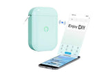 Wireless Bluetooth Label Maker Machine with Label Tape Mini Sticker Maker-Green
