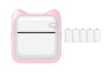 Mini Pocket Wireless Small Thermal Pocket Sticker Printer Bluetooth Inkless Printer Portable Mobile Phone Picture Receipt Printer -Pink