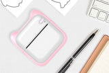 Mini Pocket Wireless Small Thermal Pocket Sticker Printer Bluetooth Inkless Printer Portable Mobile Phone Picture Receipt Printer -Pink