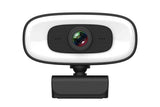 4K Webcam with Ring Light Built in Microphone and Tripod for Video Conferencing