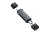 USB C SD Card Reader 5- in-1 Memory Card Reader for CF SD TF