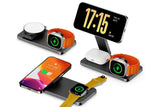 3 in 1 Charging Station for iPhone Wireless Charger Wireless Charger Dock for Apple Watch iPhone AirPods -Black