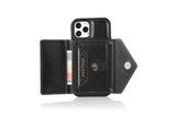 PU Leather Crossbody Phone Case Cover Wallet Card Holder for iPhone 13 Series -Black /iPhone13 mini 5.4