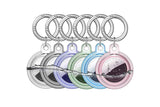 Set of 6Pcs Airtag Case Cover Anti-lost Keychain Ring Protective Case for Apple Airtag Holder TPU Protective Cover Airtag Accessories