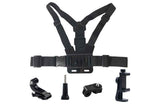 Mobile Phone Chest Mount Harness Strap Holder with Rotating Phone Clip