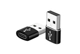 2Pack USB 3.0 to Type C 3.1 Adapter Notebook Charger USB Male to USB C Female Phone Charging Converter Earphone USB Cable Connector