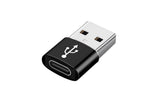 4Pack USB 3.0 to Type C 3.1 Adapter Notebook Charger USB Male to USB C Female Phone Charging Converter Earphone USB Cable Connector