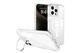 For iPhone 16 Series Phone Case with Stand Full Body Case -White /iPhone 16 Pro Max