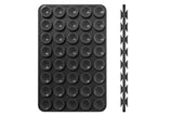 5 Pack Double Sided Silicone Phone Suction Pad 80 Stickers Grip for Car Desk Holder - Black