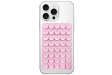 5 Pack Double Sided Silicone Phone Suction Pad 80 Stickers Grip for Car Desk Holder - Pink