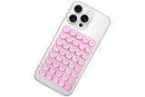 5 Pack Double Sided Silicone Phone Suction Pad 80 Stickers Grip for Car Desk Holder - Pink