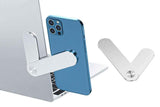 Portable PC Laptop Phone Holder Screens Expansion Mobile Side Mount Holder -Silver