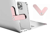 Portable PC Laptop Phone Holder Screens Expansion Mobile Side Mount Holder -Rose Red