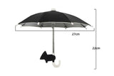 Phone Umbrella with Suction Cup Stand Universal Adjustable Piggy Anti-Glare Sun Shade -Black
