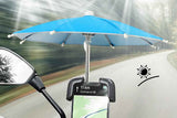 Phone Umbrella with Suction Cup Stand Universal Adjustable Piggy Anti-Glare Sun Shade -Sky Blue