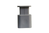 Silicone Charger Protector with Cord Wrap for Apple Phone 18W/20W Charger -Gray & White