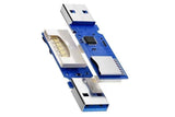 2 In 1 USB 3.0 Card Memory Reader High Speed SD SDHC SDXC Micro Writer Adapter - White