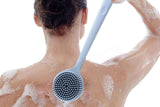 Long Handle Bath Shower Brush Back Scrubber Back Scrubber for Shower Bath Body Brush with Long Handle for Men and Women -Blue