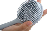 Long Handle Bath Shower Brush Back Scrubber Back Scrubber for Shower Bath Body Brush with Long Handle for Men and Women -Blue