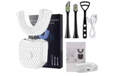 Rechargeable U-Shaped Electric Toothbrush Set for Daily Oral Care - White