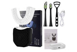 Rechargeable U-Shaped Electric Toothbrush Set for Daily Oral Care - Black