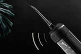 Water Dental Flosser Teeth Portable Cordless Oral Irrigator 180ML Rechargeable Travel Irrigation Cleaner IPX7 Waterproof Electric Flossing Machine - Black