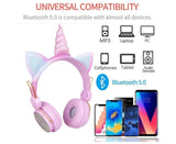 Wireless Headphones - Adjustable Headband - Bluetooth Over On-Ear Headset