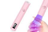 Handheld UV Nail Lamp Portable Gel Nail Dryer for Home Salon Use - Pink