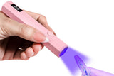 Handheld UV Nail Lamp Portable Gel Nail Dryer for Home Salon Use - Pink