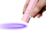 Handheld UV Nail Lamp Portable Gel Nail Dryer for Home Salon Use - Pink