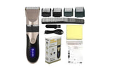 Hair Clippers for Men Professional Cordless Barber Clippers Cutting Mens Hair Trimmer with 4 Guards Mens Cutting Kit -Grey